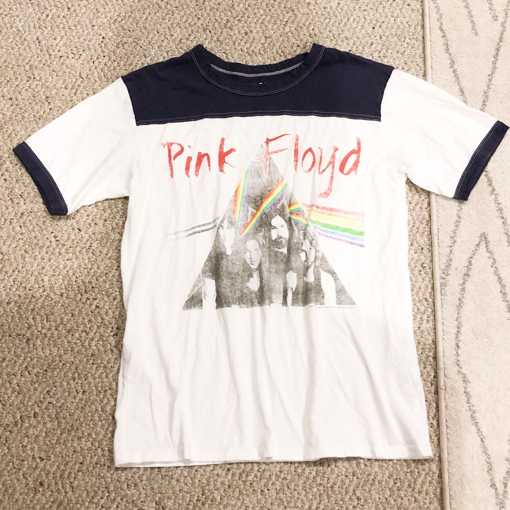 PINK FLOYD GRAPHIC RINGER TEE MEDIUM
